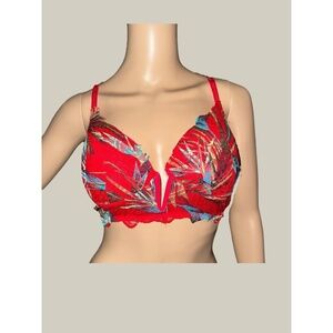 Victoria’s Secret PINK Red Tropical Lace Bralette Size M